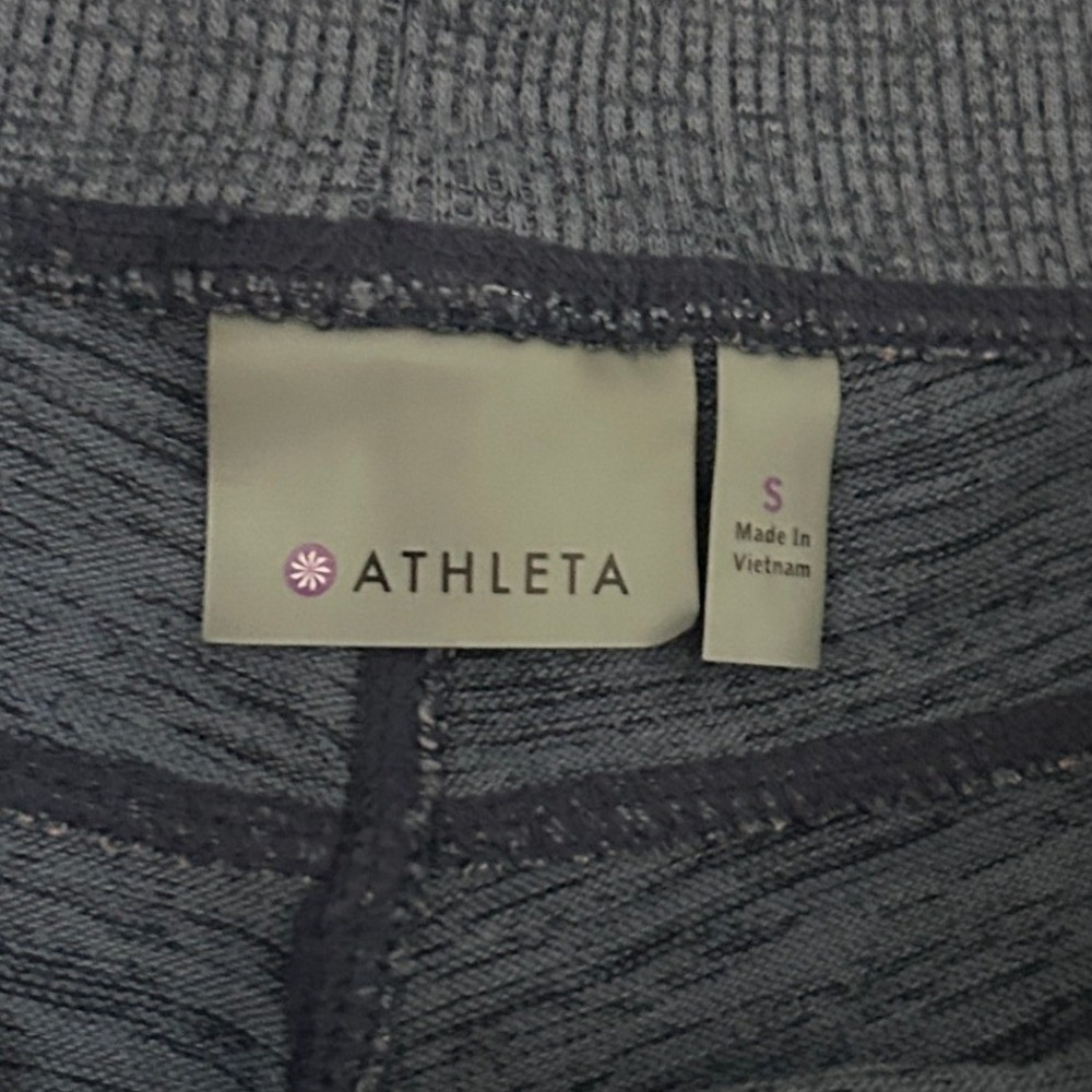Athleta Shorts Women S Blue Space Dye Athletic Athleisure Drawstring Pockets - Picture 4 of 9